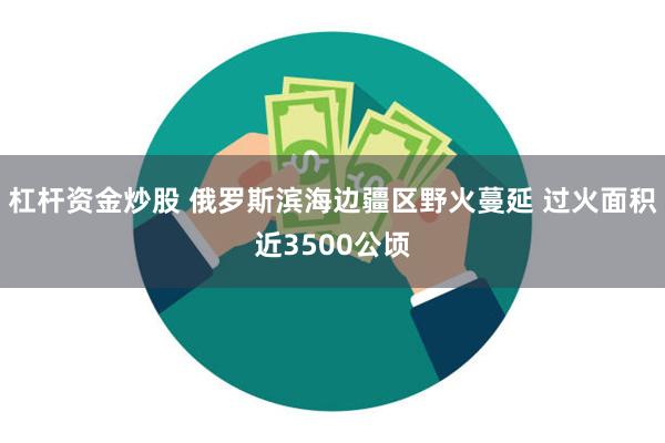 杠杆资金炒股 俄罗斯滨海边疆区野火蔓延 过火面积近3500公